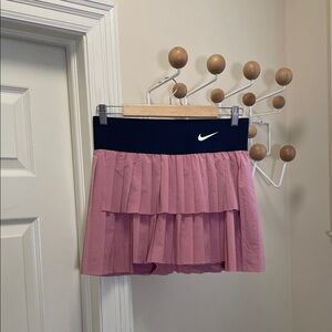Nike - Dri-fit Standard Fit Athetlic Skirt / Shorts - Navy Pink L
